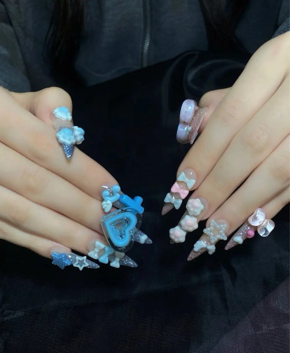 セミロング ハンドネイル Bibi nail Osakaのネイルデザイン