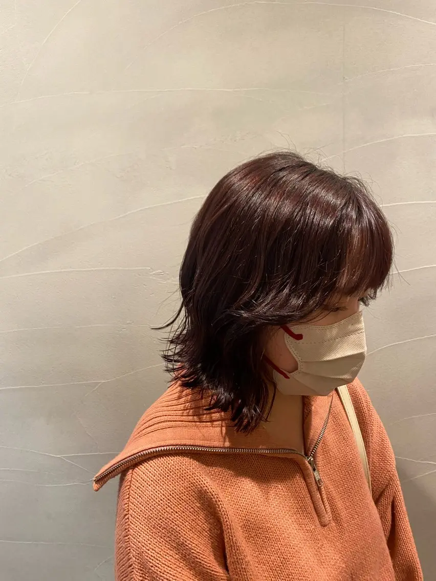 ミディアム ピンクブラウン angelica 🌸ayaka🌸のヘアスタイル