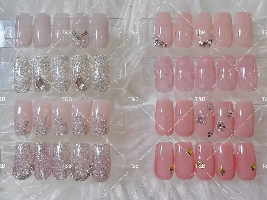 【春の限定・自爪】ピンクナチュラルデザイン ¥6480 yen【ジェルオフ無料】の写真