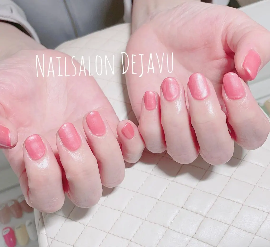 ネイル アートネイル ワンカラーネイル 春ネイル ハンドネイル Nail salon Dejavu 🌿のネイルデザイン