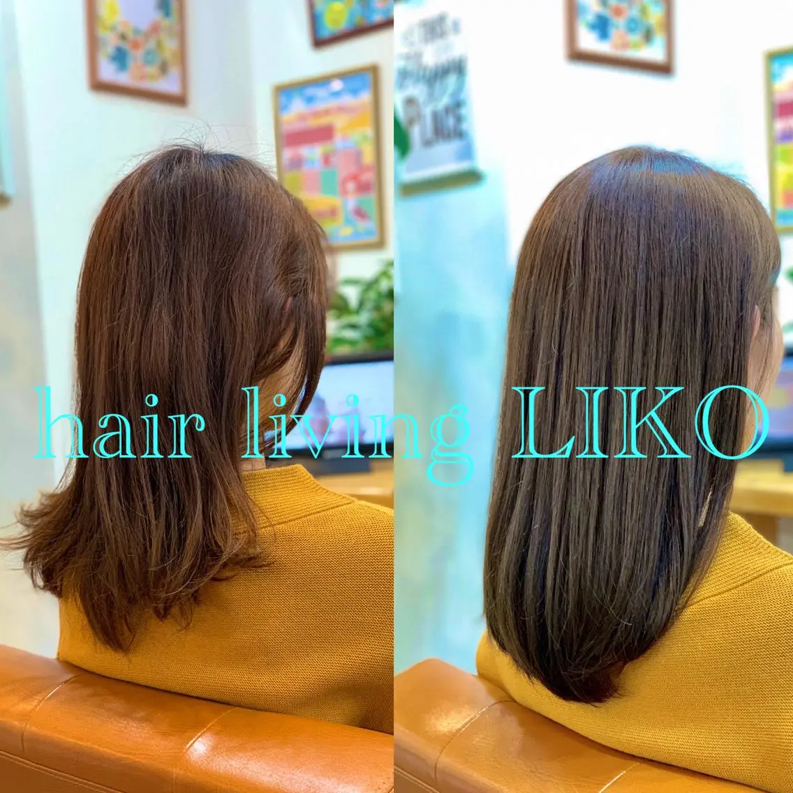ミディアム カット ヘアカラー トリートメント 一ノ瀬 暁のヘアスタイル