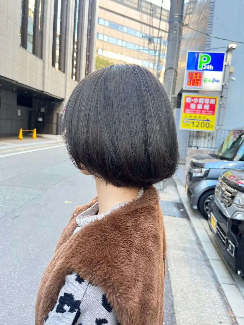 ショート カラー ヘアアレンジ みわ/博多 ブリーチ/メンズヘアのヘアスタイル