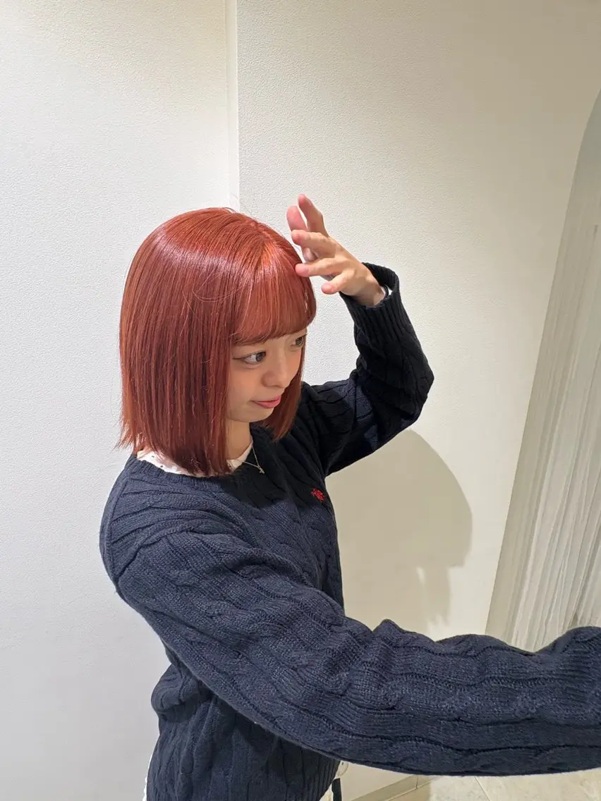 ミディアム カラー ヘアカラー 北村 海来のヘアスタイル