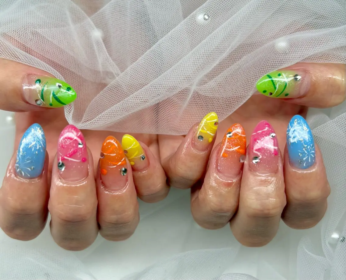 ネイル ヨーヨーネイル ハンドネイル NAILSALON ViViのネイルデザイン