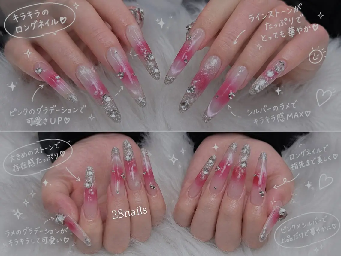 ロング ロング ハンドネイル トゥー フエンのネイルデザイン
