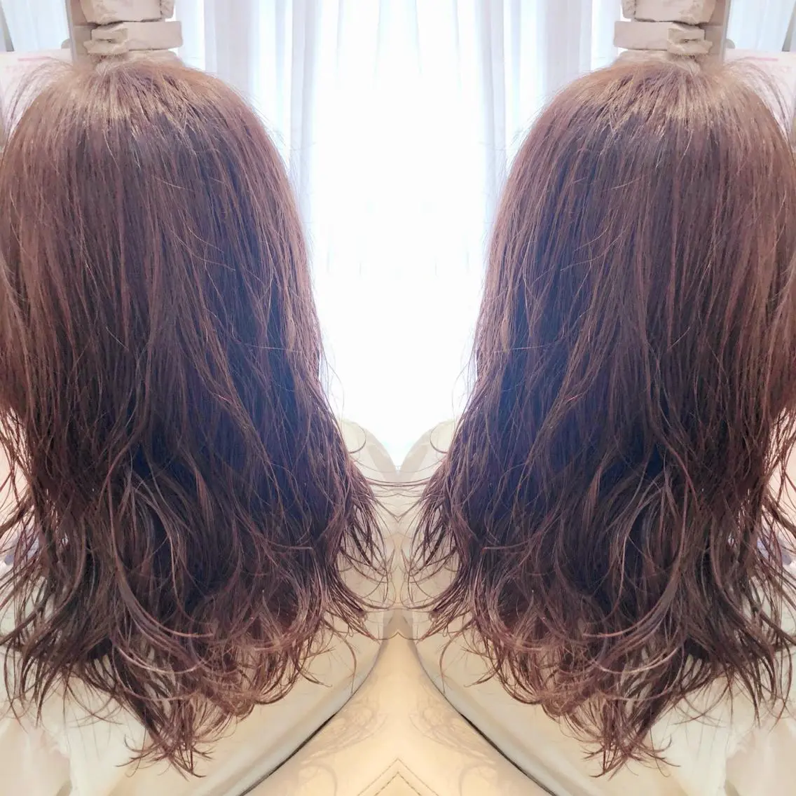 ロング パーマ 髪質改善ストレート ⚡️下ノ村柊斗⚡️のヘアスタイル