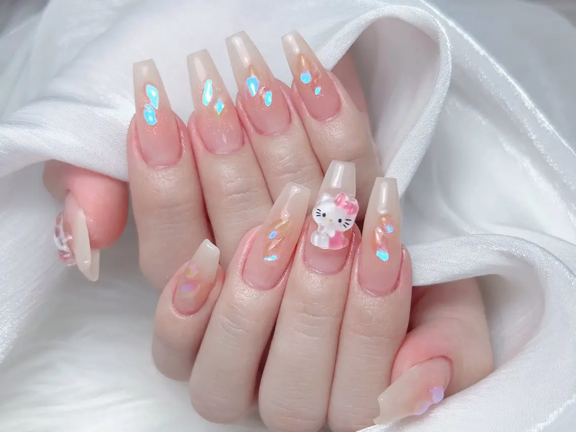 ネイル ハンドネイル M🌷nail 長さだし専門店のネイルデザイン