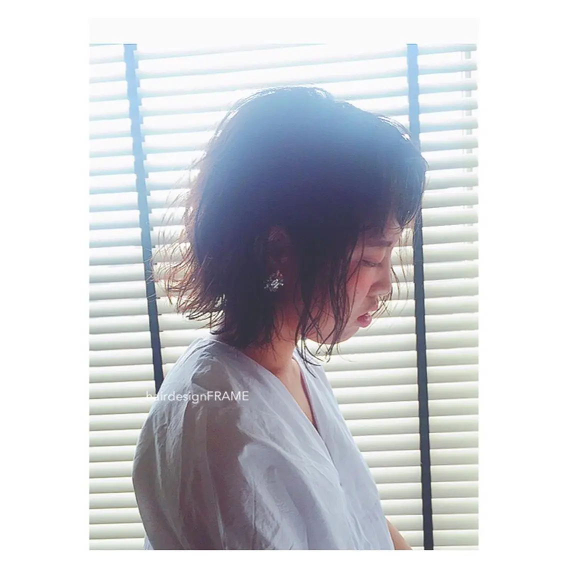 ショート ミディアム エイジングケア/大人 デザイン/FRAMEのヘアスタイル