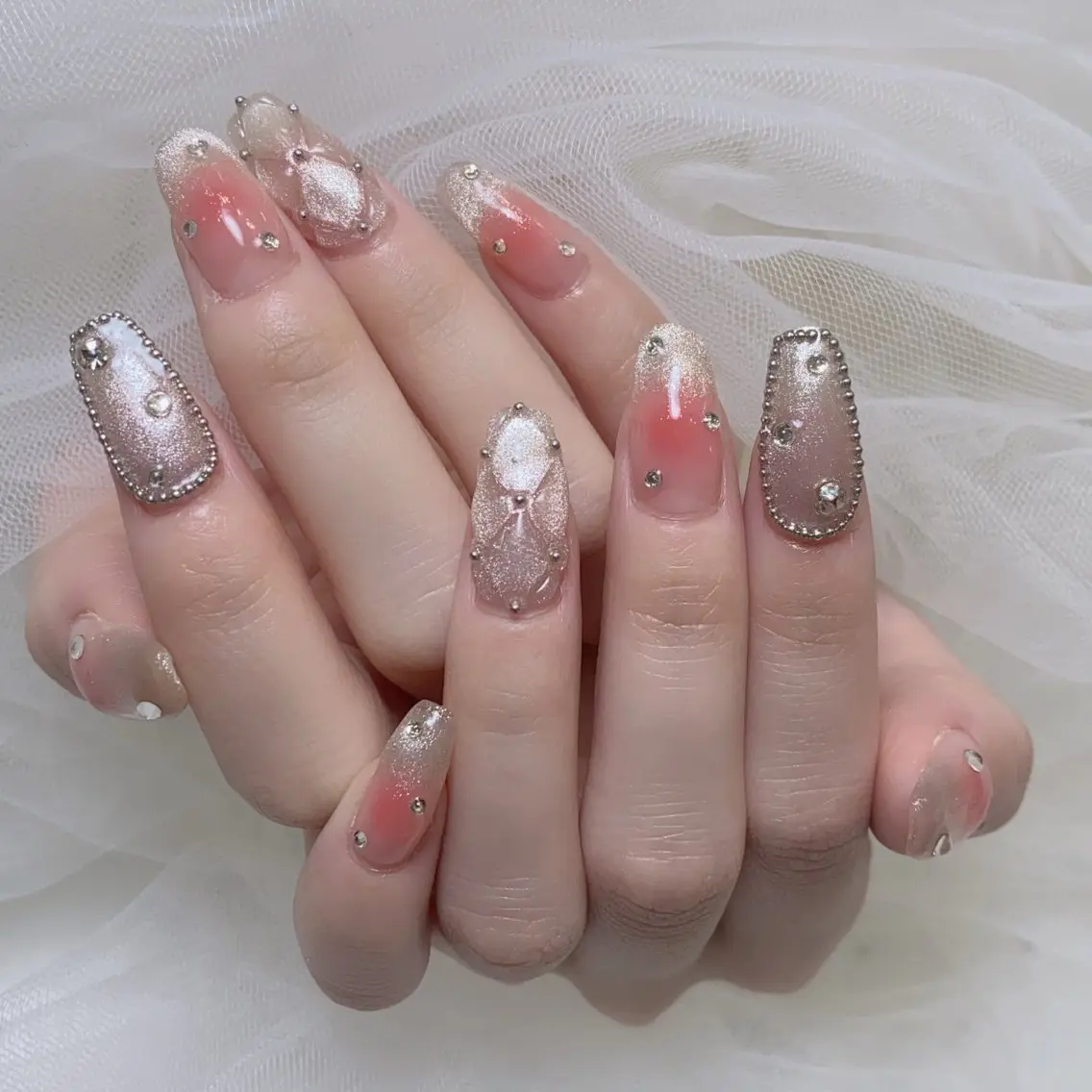 ネイル チークネイル Riona 🌸上野のネイルデザイン