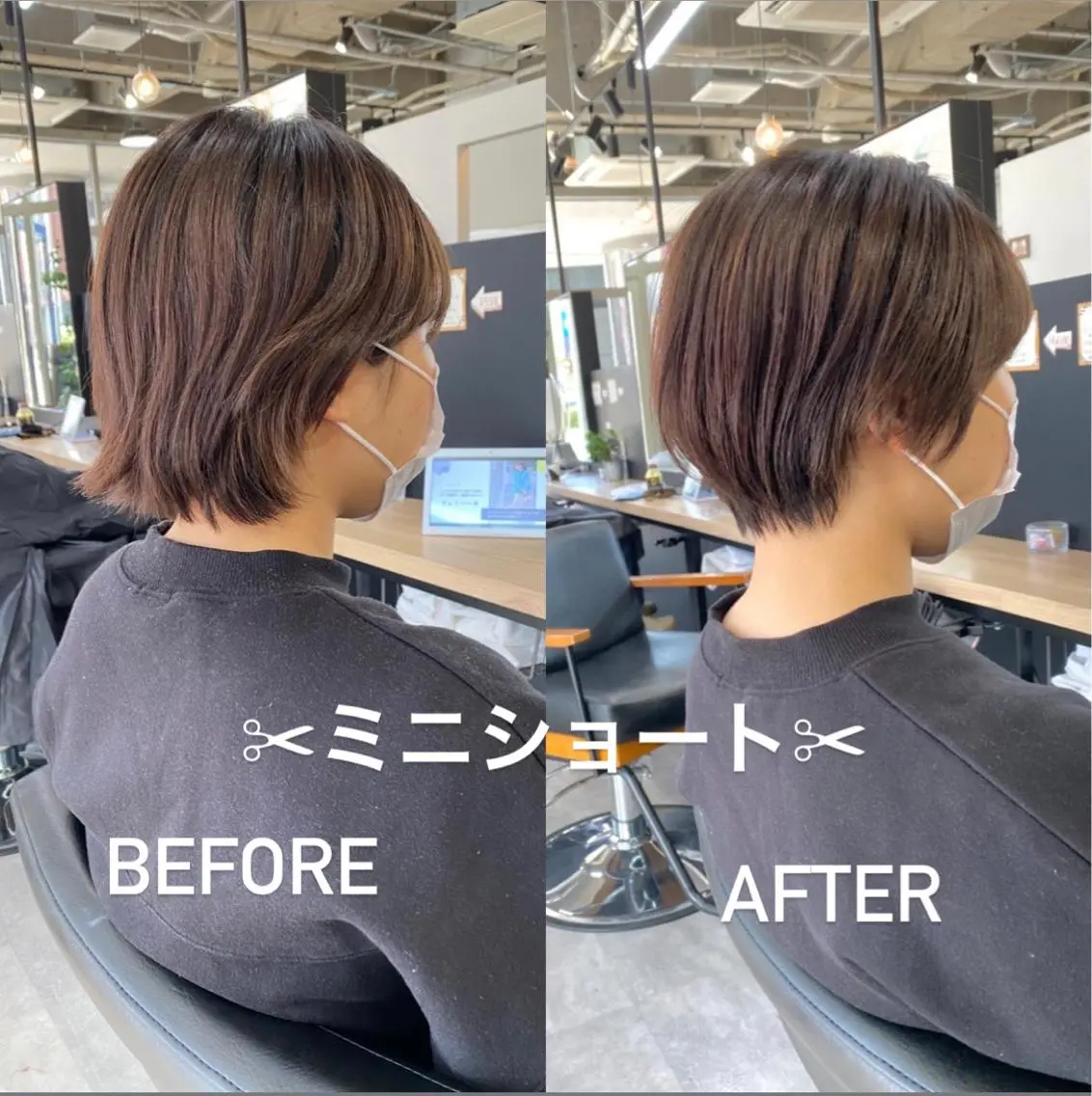 ショート ショートヘア 🍃ボブ&ショート 特化🍃髪質改善🍃のヘアスタイル