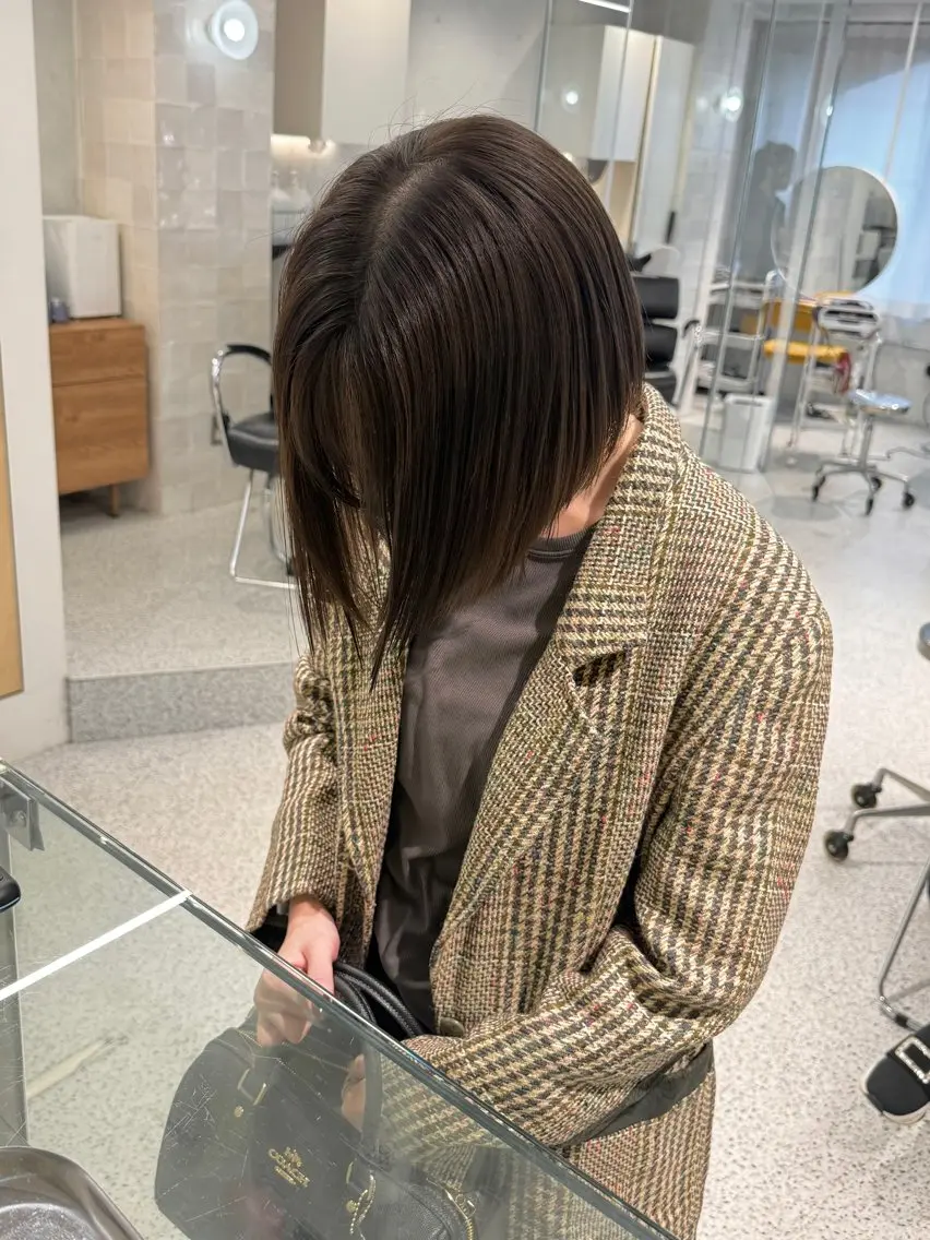 ショート カット ヘアカラー トリートメント 韓国ヘア🤍 ayanaのヘアスタイル