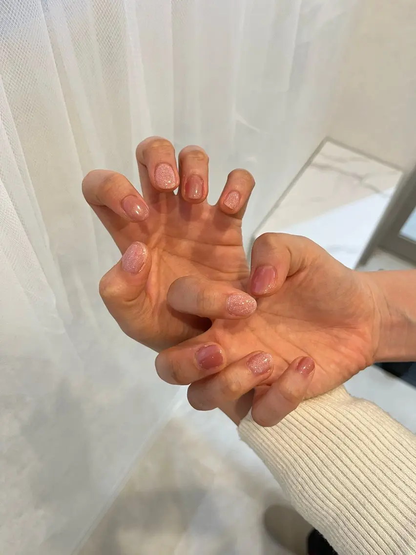 ネイル ラメ(グリッター) ゆ めのネイルデザイン