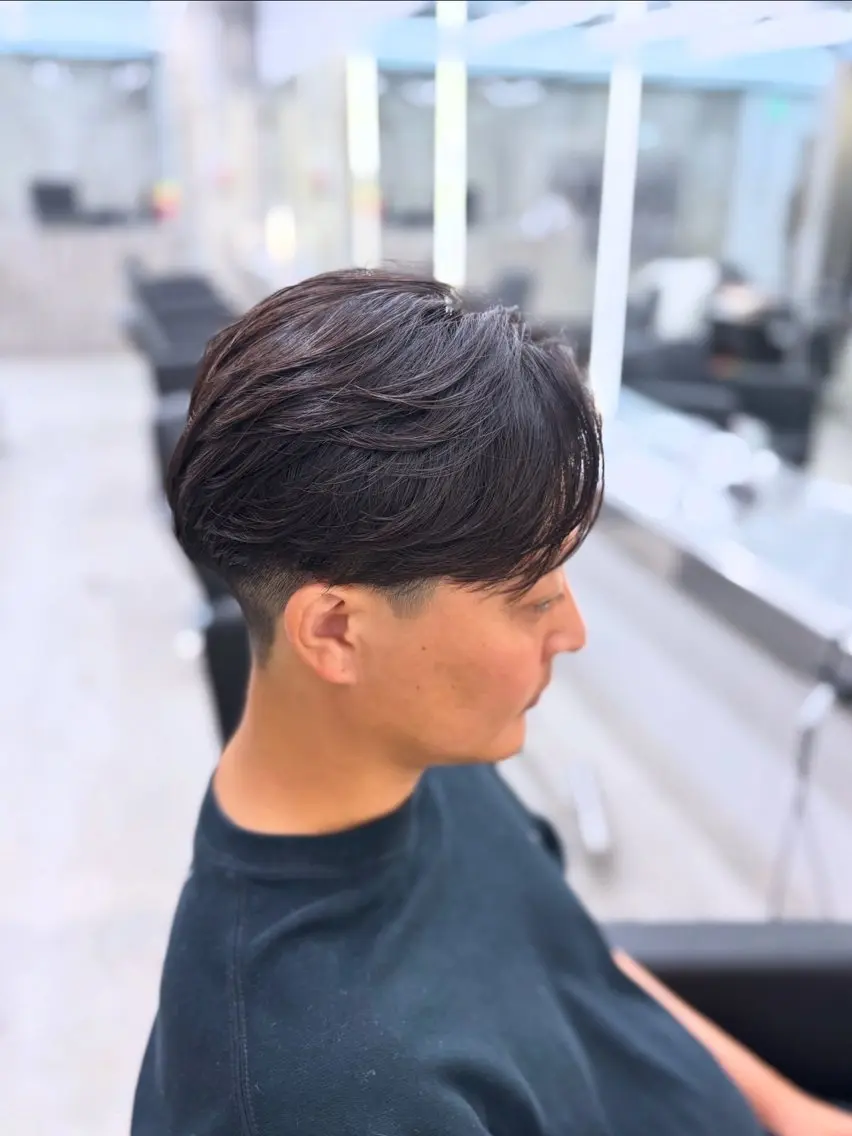 パーマ メンズ カット パーマ 山田 瑛司のヘアスタイル
