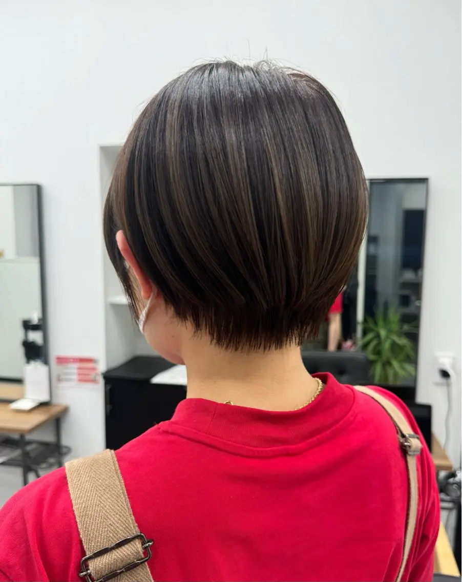 ショート 𝘀𝗮𝗲 ⑅*/ 艶髪/ショートボブのヘアスタイル