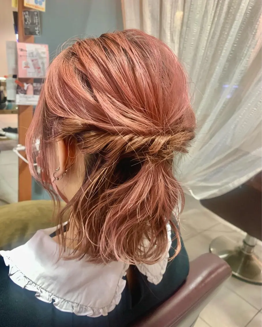 すぐ予約不可 ❌ 営業後 20:00～ のみ 【 モデル 】 👑 ヘアアレンジモデルの写真