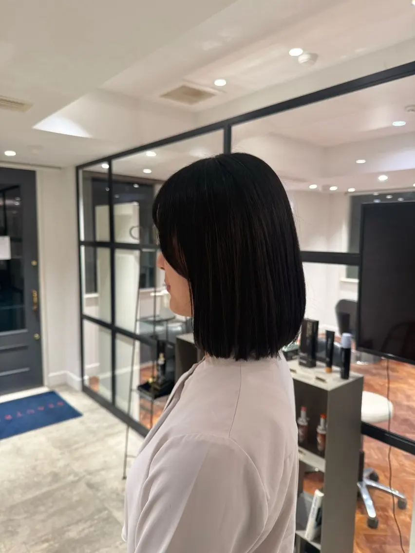 🥀似合わせボブ✂︎｜ミニボブ⭐︎切りっぱなし⭐︎丸みボブの写真