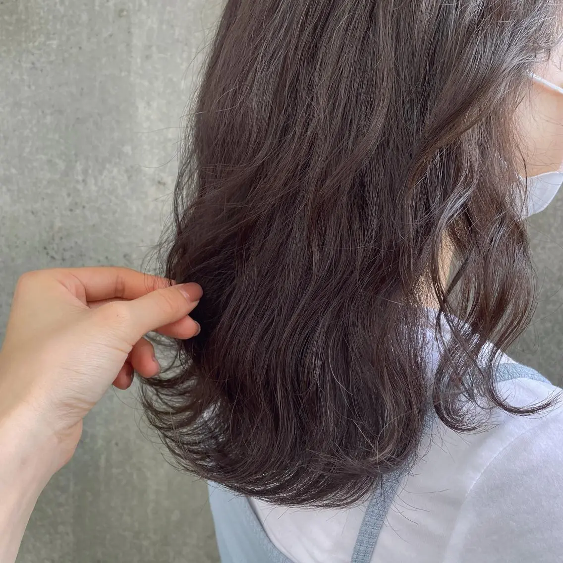 セミロング カラー もりたみかこ 美容師お休み中のヘアスタイル