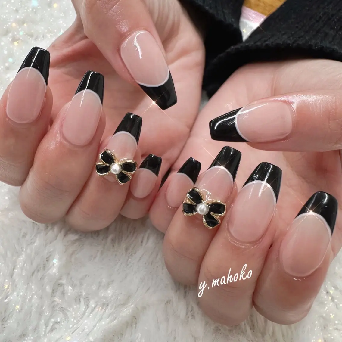 ネイル ハンドネイル パラジェル有/ 長さだし/mahoのネイルデザイン