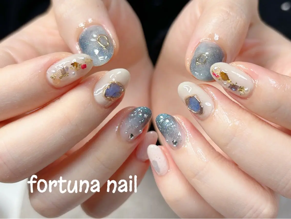 ネイル 持ち込み Nail •Head スパFortunaのネイルデザイン