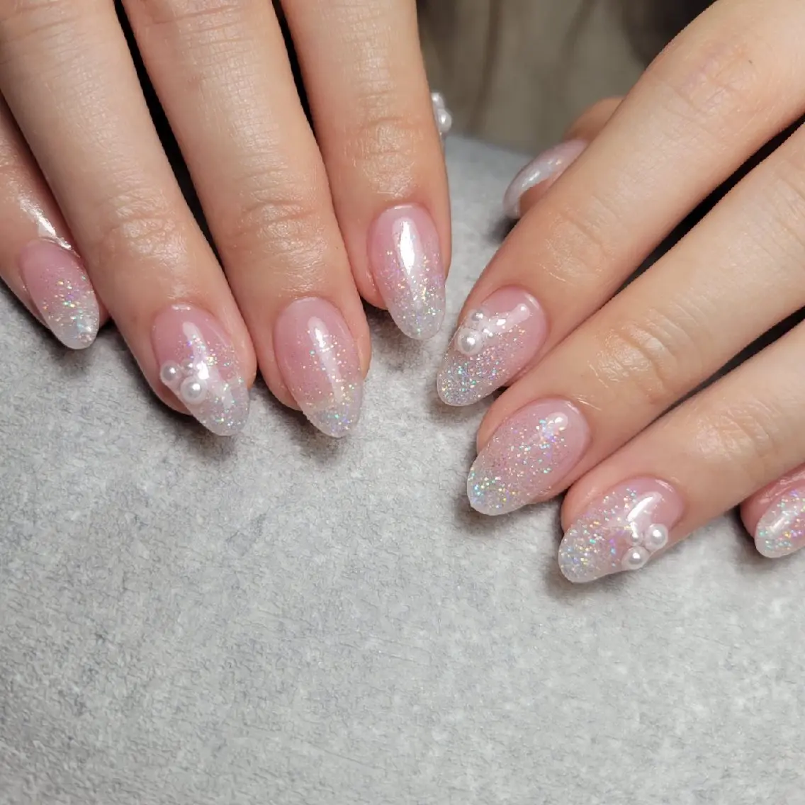 ネイル ラメ(グリッター) ラメグラデーション ハンドネイル MU5-nail 金山ネイルサロンのネイルデザイン
