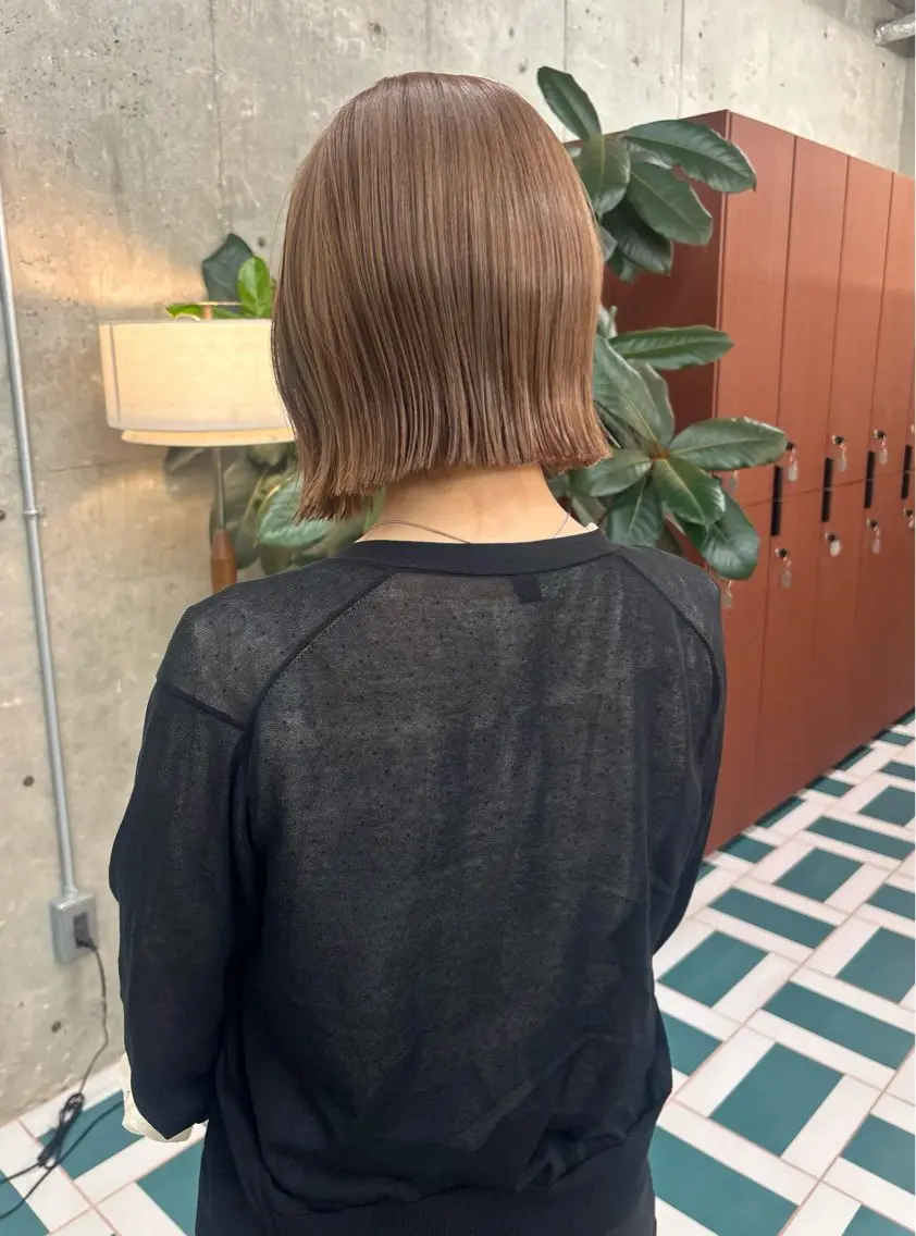 ショート カラー ひかり/透明感カラー /ボブのヘアスタイル