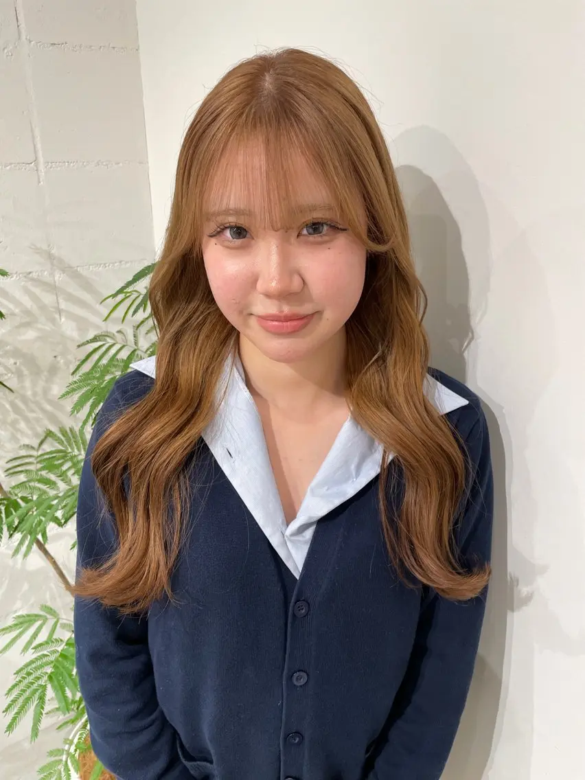 ロング カラー ベージュカラー ブリーチ ロング ヘアカラー 👑ブリーチ/ カットモデル/綾華のヘアスタイル