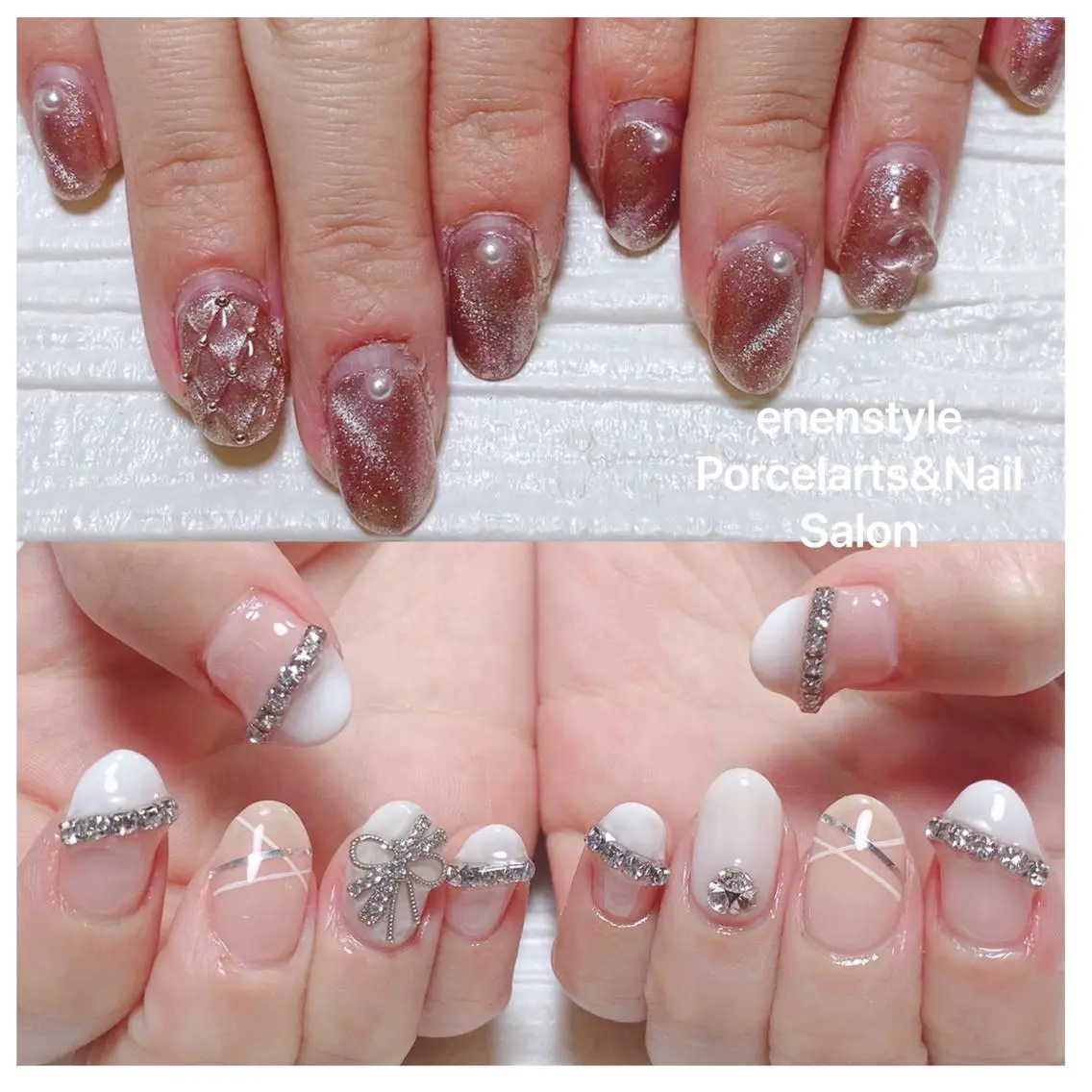 ミディアム ネイル 🐾enen style 🐾のネイルデザイン