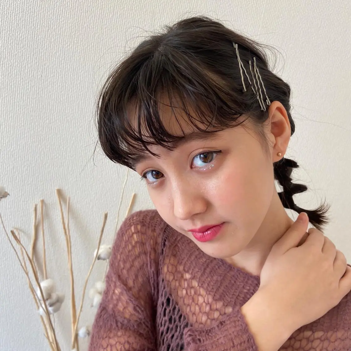 ミディアム ヘアアレンジ SUNC/🤎 オオクマ　カナエ🤎のヘアスタイル