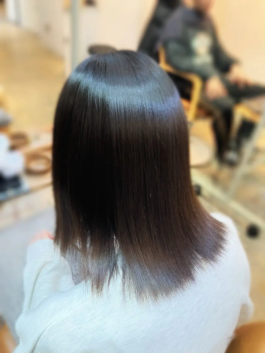 ミディアム 縮毛矯正 🫧縮毛矯正支持率 No.1 ほのか🫧のヘアスタイル