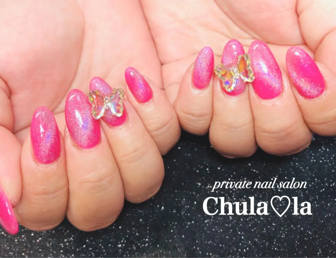 ネイル マグネットネイル ハンドネイル Chula♡la 豊見城市高安のネイルデザイン