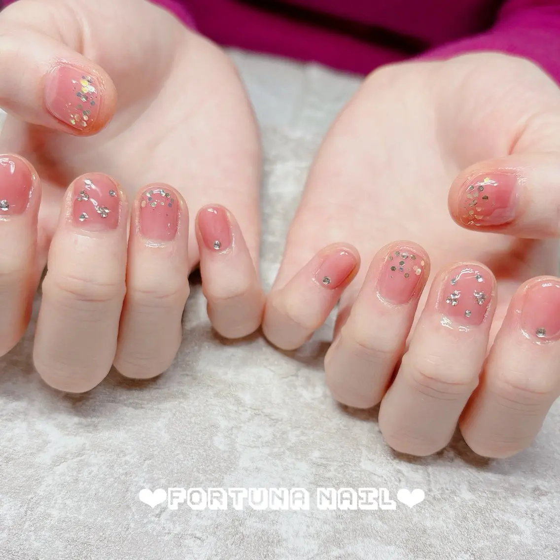 ネイル ブライダルネイル Nail •Head スパFortunaのネイルデザイン