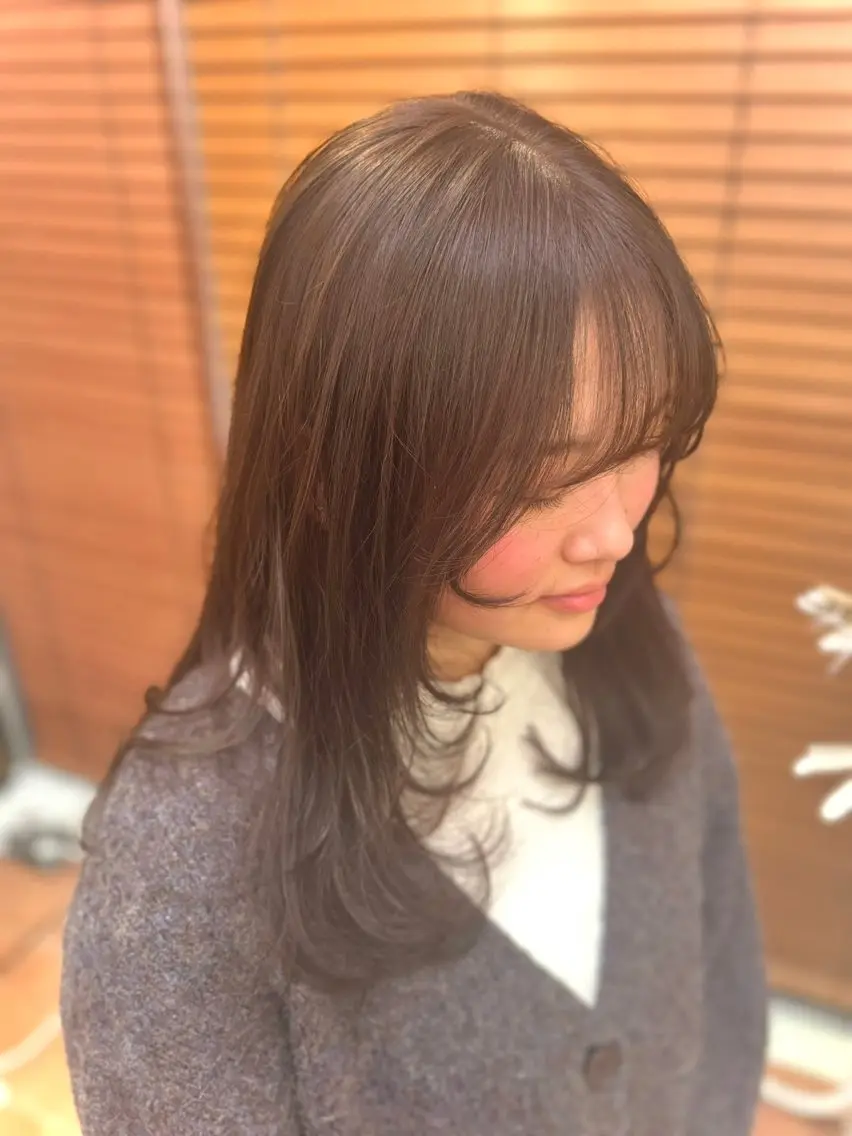 【透明感ほしい方に✨】 やわらか透明感カラー+ヘアセット🌸の写真