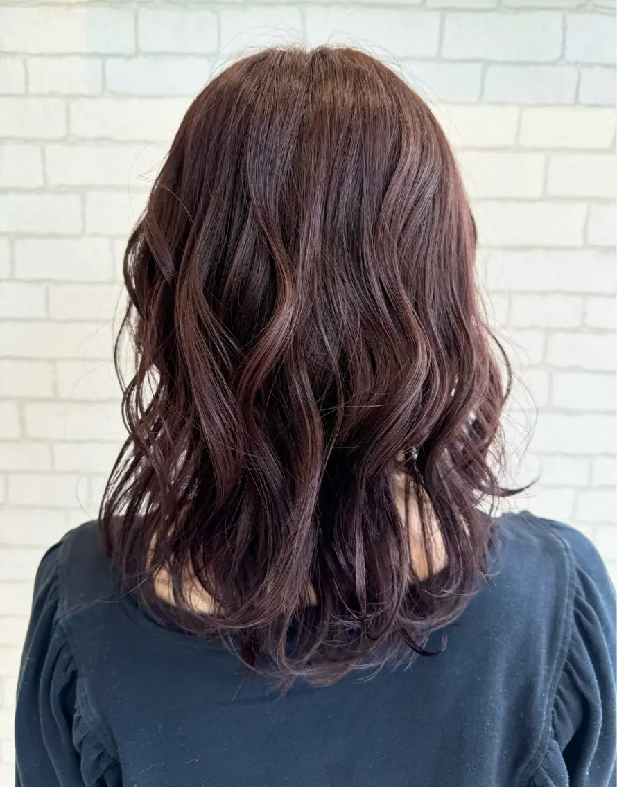 カラー アッシュ ピンクカラー ピンクアッシュ AMITYメンズ特化 ASUMIのヘアスタイル