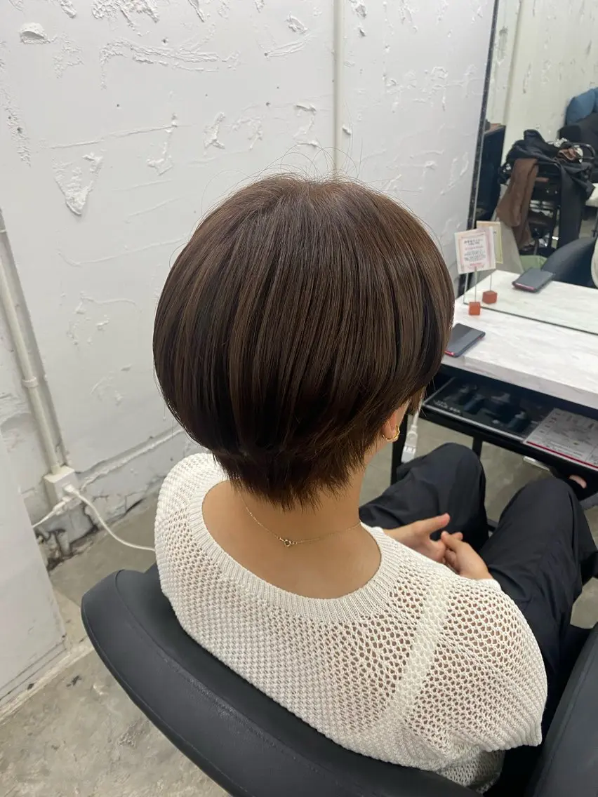 ショート カラー 🧸艶髪ハイトーン 🍪chan🍯のヘアスタイル