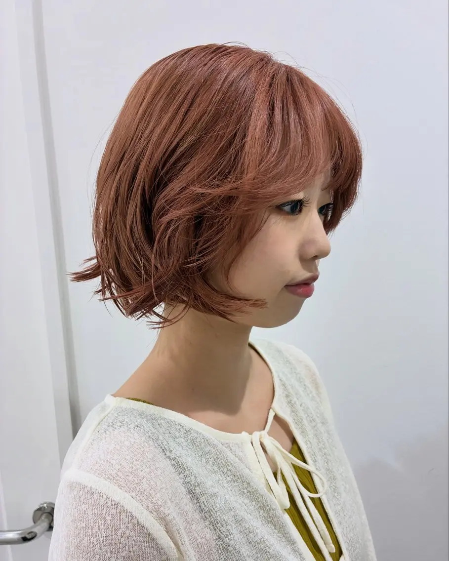 ショート カラー ボブ カット ヘアカラー nao 𝜗𝜚のヘアスタイル