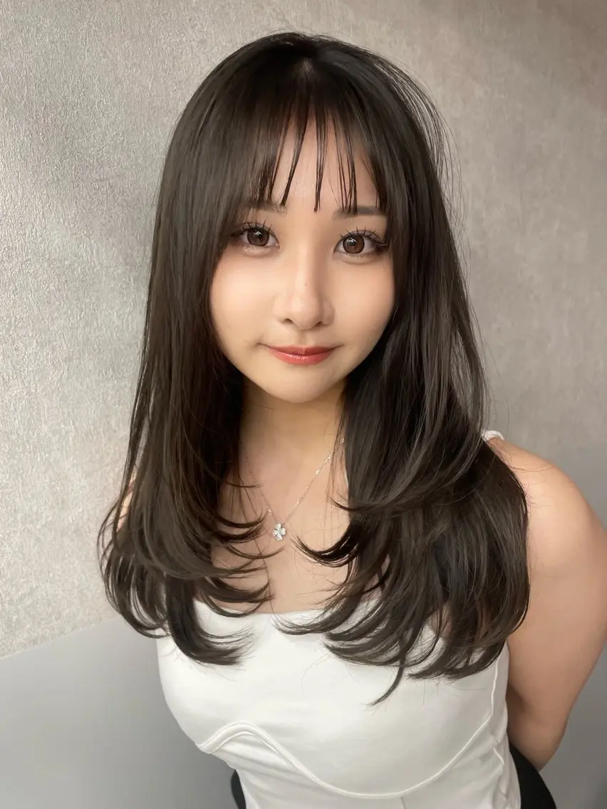 ロング カラー レイヤー/縮毛矯正 マスター✨️タケルのヘアスタイル