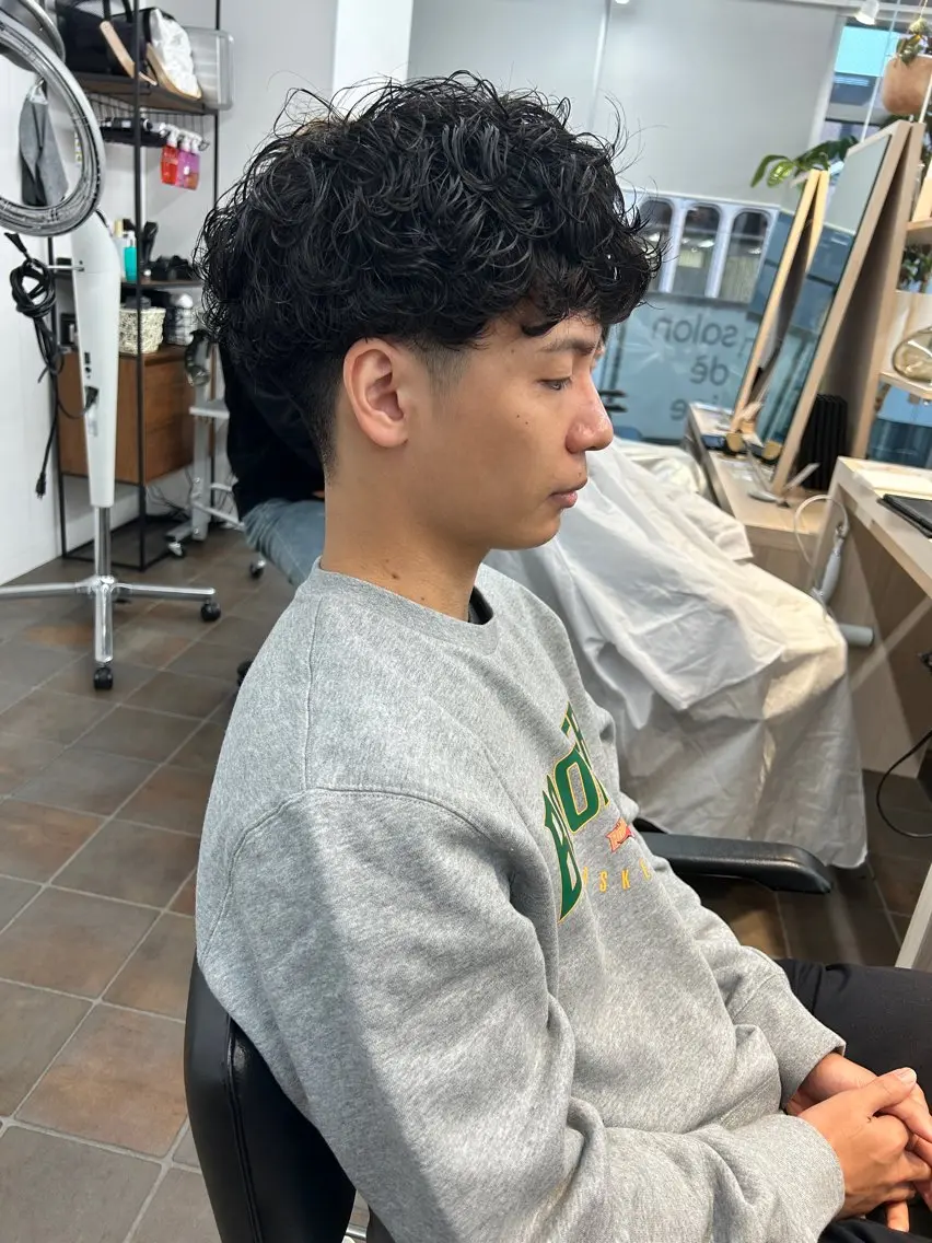 ショート パーマ メンズ カット パーマ メンズパーマ/ メンズカット/タクヤのヘアスタイル