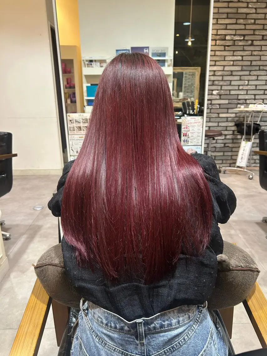 ロング hirano harukaのヘアスタイル