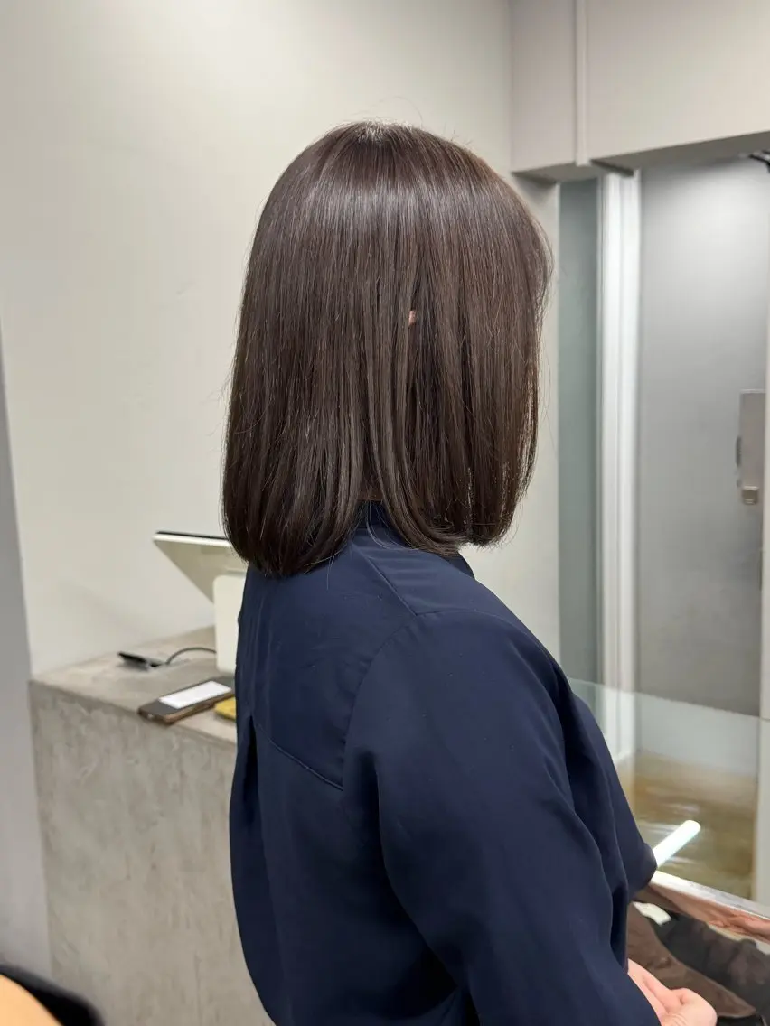 ショート カット 透明感カラー ベージュ/mainaのヘアスタイル