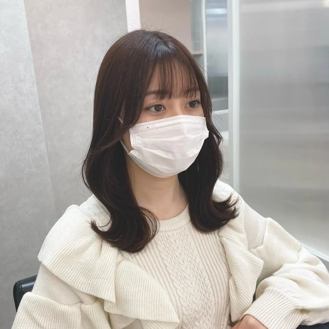 ミディアム 髪質改善、縮毛矯正/ ネモト　マサヒデのヘアスタイル