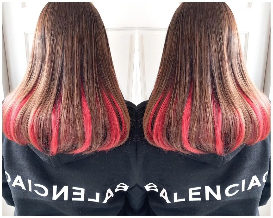 ロング ヘアカラー ショート✨ボブ✨代表 新田見美仁のヘアスタイル