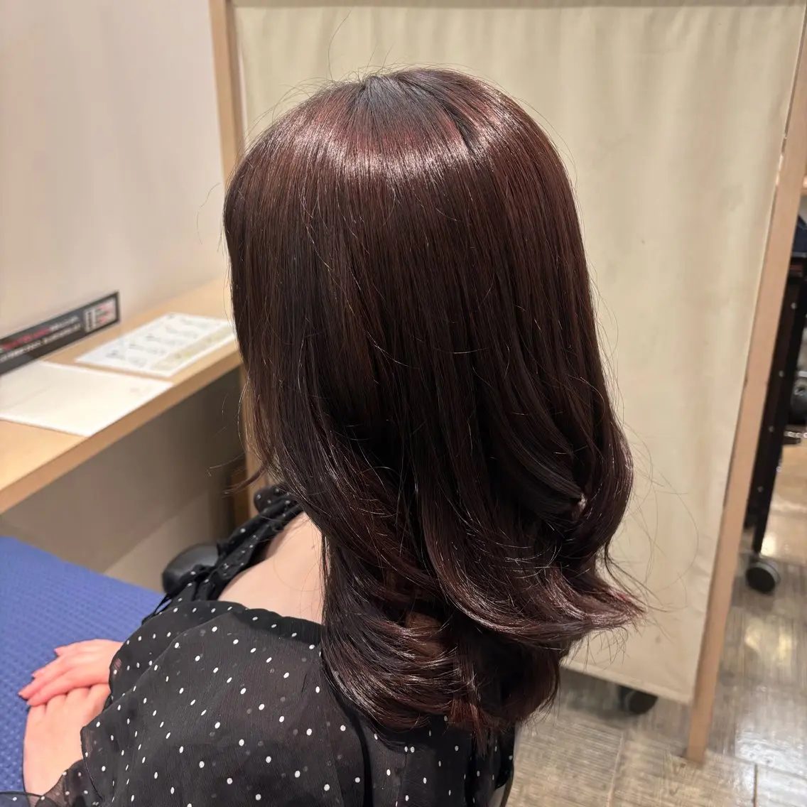 ミディアム カラー ヘアカラー トリートメント 謝花 卯依┆͓̽ モデル募集中🪽⋆꙳のヘアスタイル