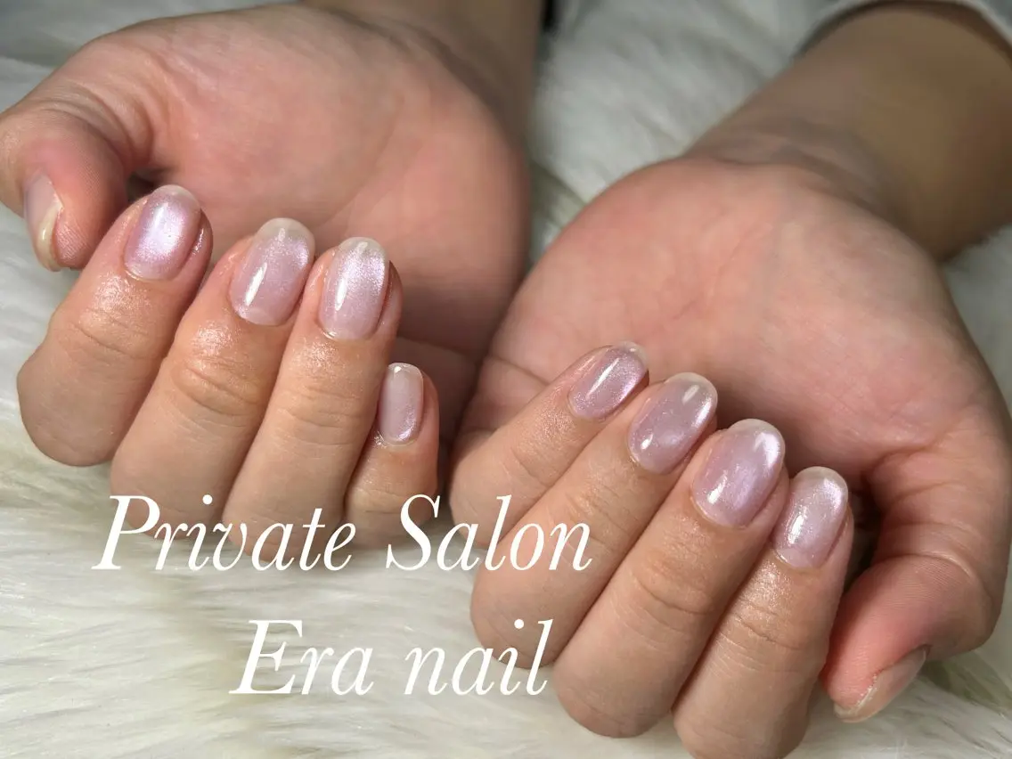 ネイル マグネットネイル マグネットワンカラー ワンカラーネイル ハンドネイル Era nailのネイルデザイン