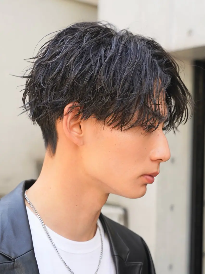 ショート パーマ メンズ カット パーマ fifth/メンズ/ シャドウパーマ/星七のヘアスタイル