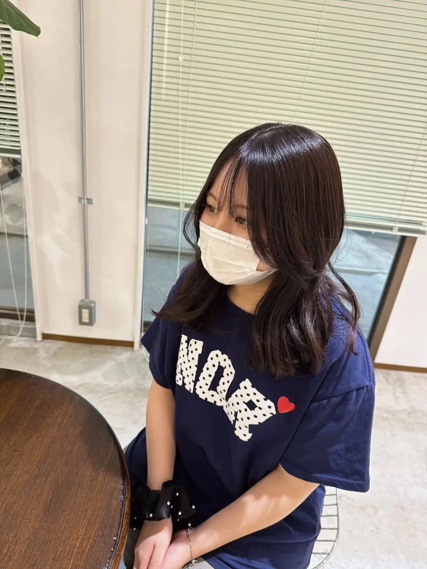 カラー ブラウンカラー ナチュラルブラウン qualia かとうたいがのヘアスタイル