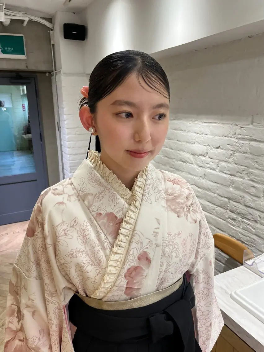 ヘアアレンジ レイヤーカット🐩 透明感カラー モカのヘアスタイル