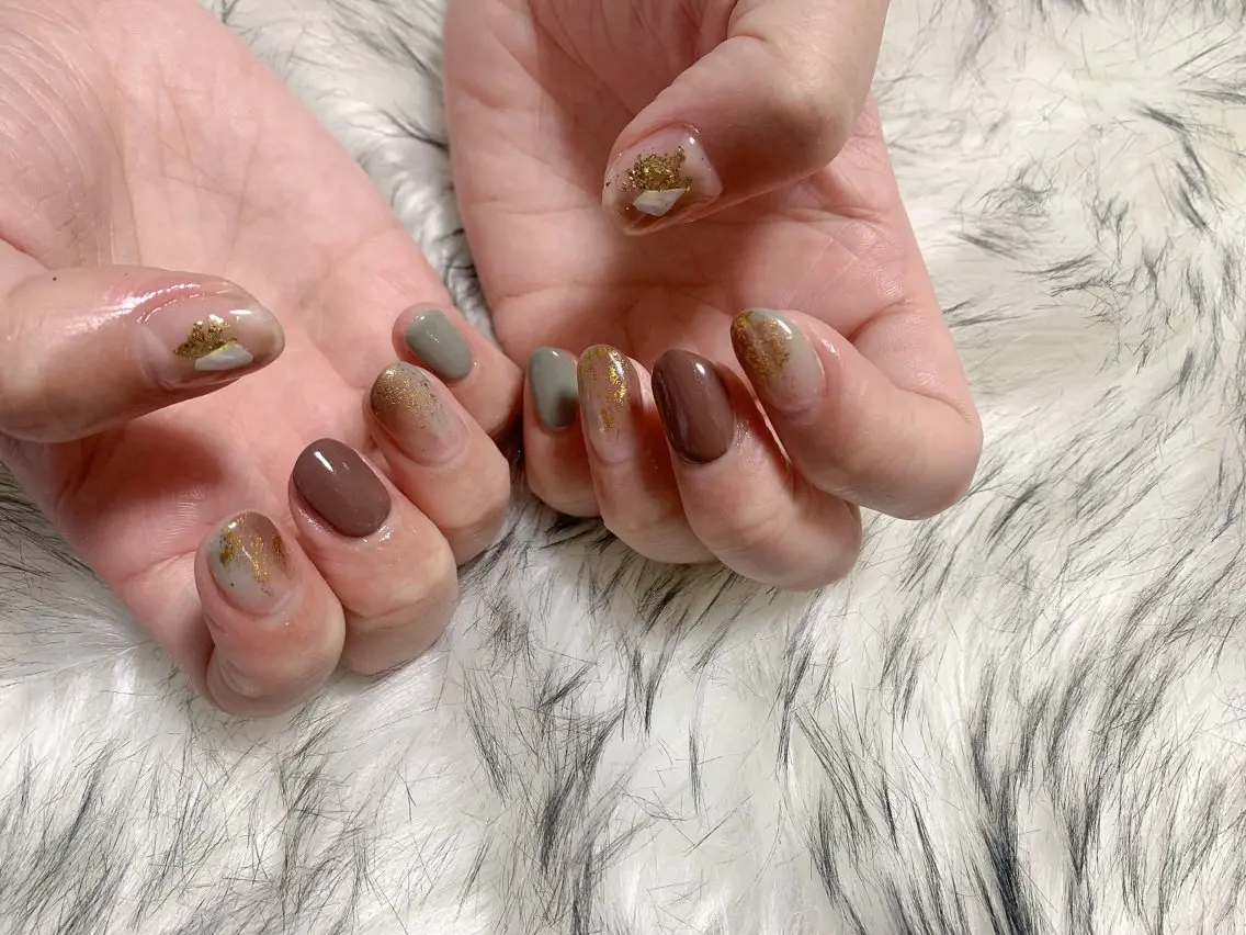 ネイル ジェルネイル 韓国ネイル メンズネイル ニュアンスネイル ワンカラーネイル kiki nail たまプラーザのネイルデザイン