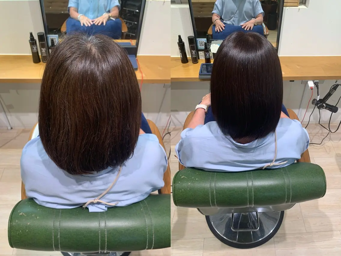 ミディアム カラー ブラウンカラー パラッチ MIKAのヘアスタイル