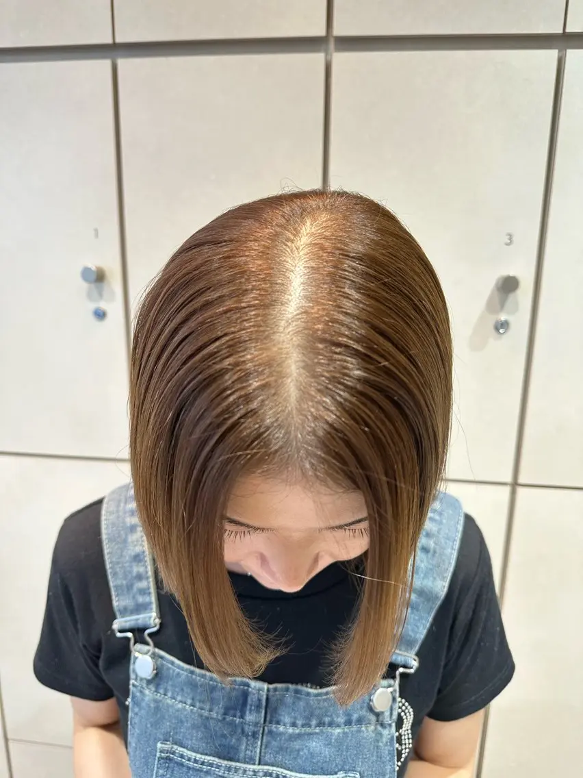 セミロング カット ヘアカラー トリートメント 美髪矯正/渡辺 りんのヘアスタイル