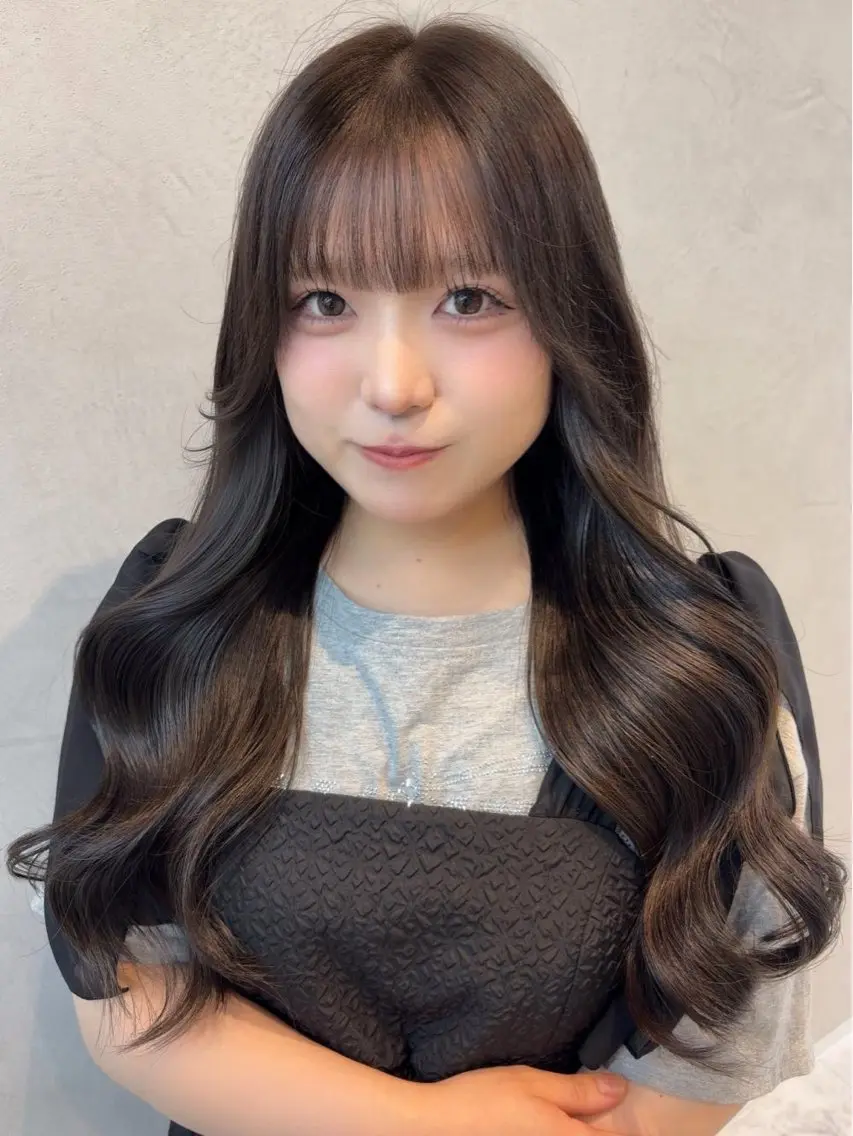 ロング カラー ヘアカラー トリートメント 🍓みのり🍓/大宮 /透明感カラー💖のヘアスタイル
